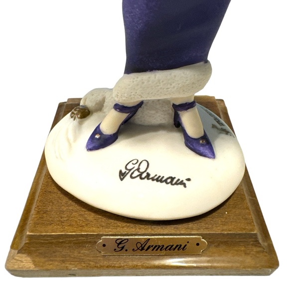 Vintage Signed Giuseppe Armani "Lady with Yorkie Dog" 1987 Florence Italy - Picture 3 of 10